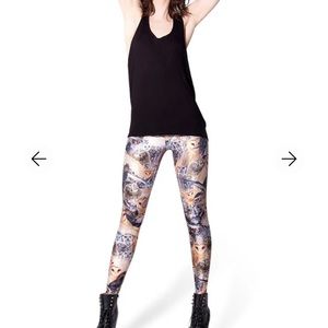 Blackmilk Owls Brown Leggings